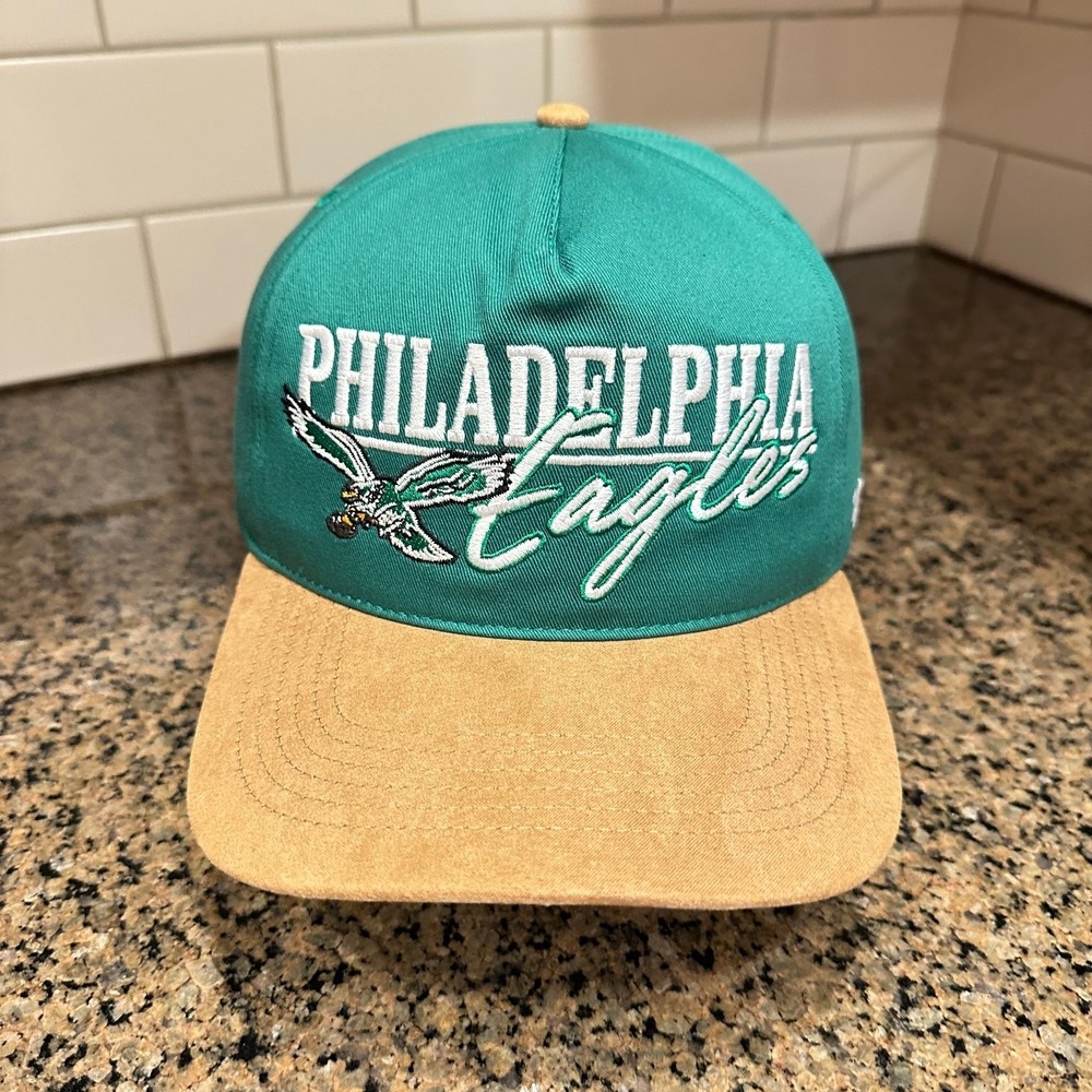 Philadelphia Eagles Hat '47 Hitch Snapback Teal Suede Bill New